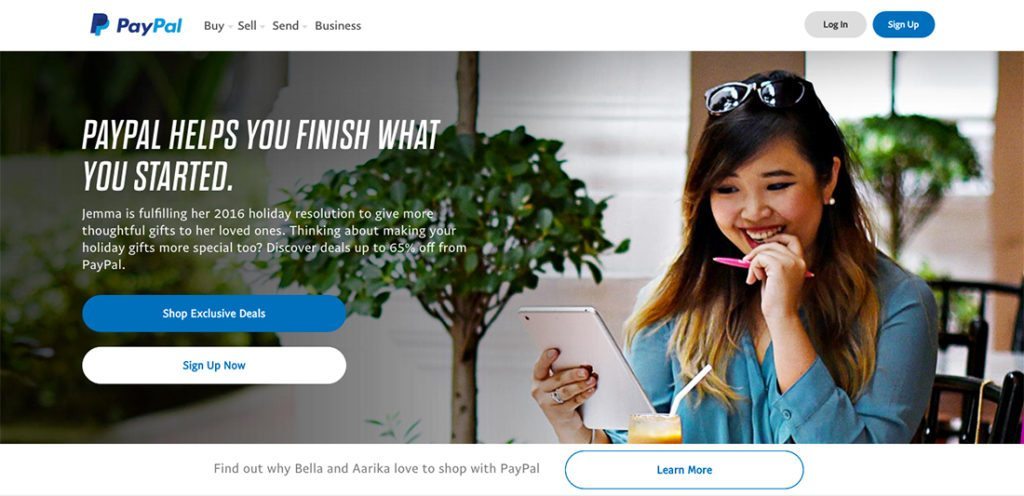 PayPal Landing