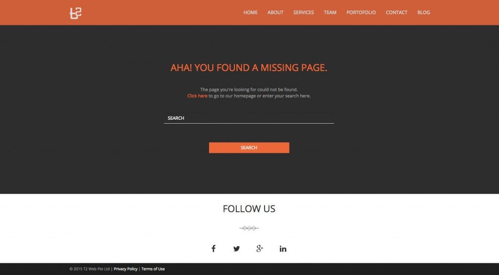 404 with Search