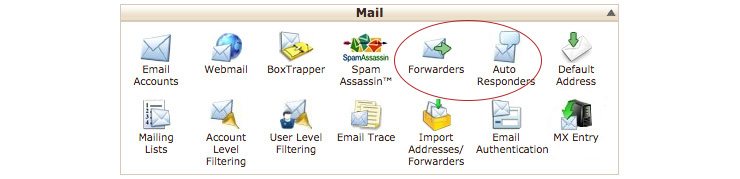 Forwarder in Cpanel