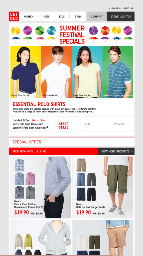 Uniqlo EDM Issue 168