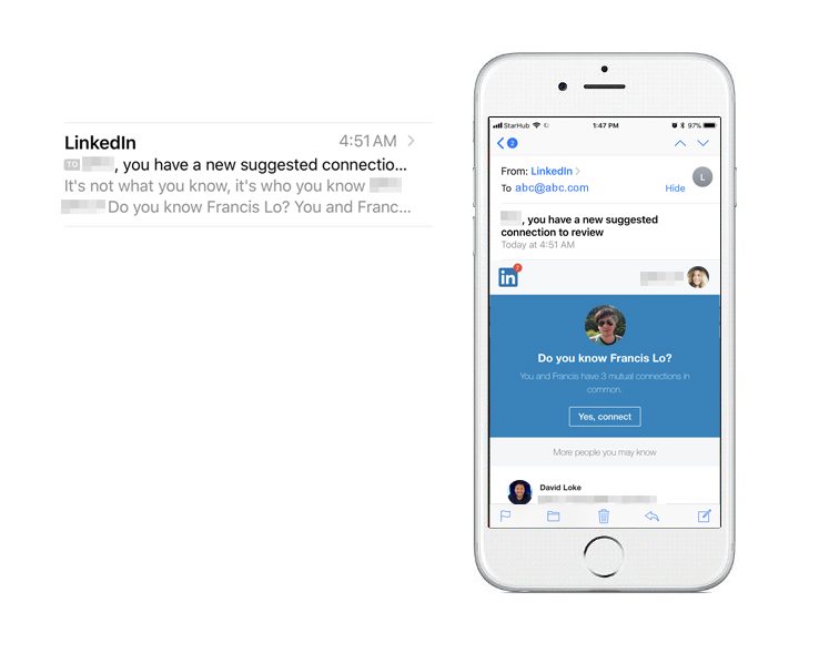 Preheader LinkedIn
