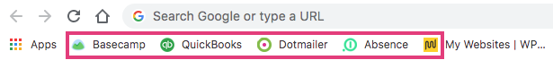 Favicons in bookmarks bar